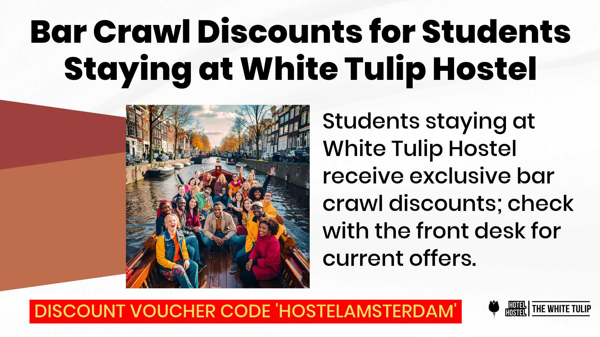 Bar Crawl Discounts for Students Staying at White Tulip Hostel